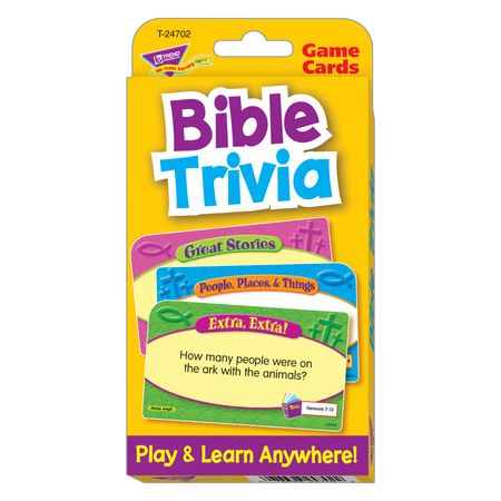TREND ENTERPRISES Bible Trivia Challenge Cards® T24702